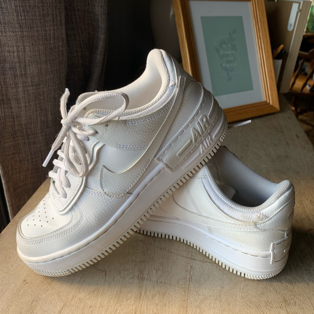 Nike Air Force shadow white sneakers